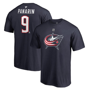 Columbus Blue Jackets koszulka męska grey #9 Artemi Panarin Stack Logo Name & Number