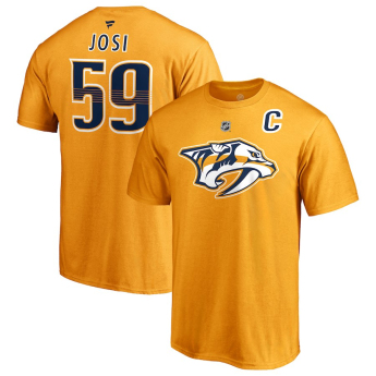 Nashville Predators koszulka męska yellow #59 Roman Josi Stack Logo Name & Number