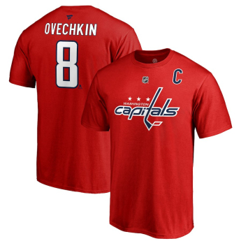 Washington Capitals koszulka męska red Alex Ovechkin Stack Logo Name & Number