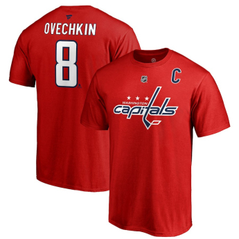 Washington Capitals koszulka męska red Alex Ovechkin Stack Logo Name & Number