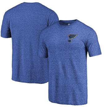 St. Louis Blues koszulka męska blue Primary Logo Left Chest Distressed Tri-Blend