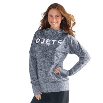 Winnipeg Jets bluza damska grey Reciever Full-Zip Hoodie