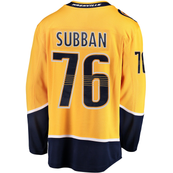 Nashville Predators hokejowa koszulka meczowa yellow #76 PK Subban Breakaway Alternate Jersey