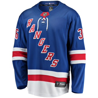 New York Rangers hokejowa koszulka meczowa blue #36 Mats Zuccarello Breakaway Alternate Jersey