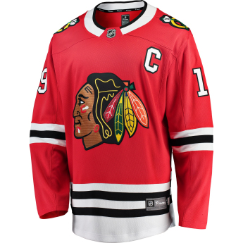 Chicago Blackhawks dziecięca koszulka meczowa # 19 Jonathan Toews Breakaway Home Jersey