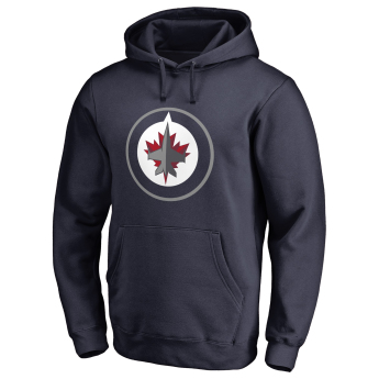 Winnipeg Jets męska bluza z kapturem navy Fanatics Branded Primary Logo