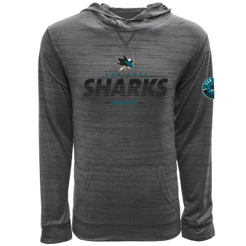 San Jose Sharks męska bluza z kapturem grey Static Hood