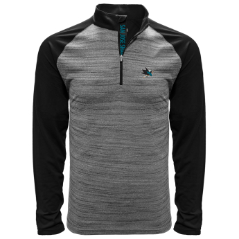 San Jose Sharks bluza męska grey Vandal Quarter Zip Midlayer