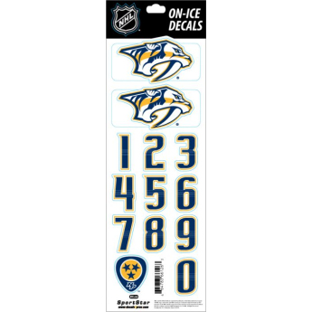 Nashville Predators naklejki na kask Decals