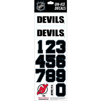 New Jersey Devils naklejki na kask Decals