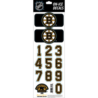 Boston Bruins naklejki na kask Decals Black