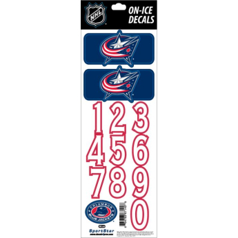 Columbus Blue Jackets naklejki na kask Decals Navy