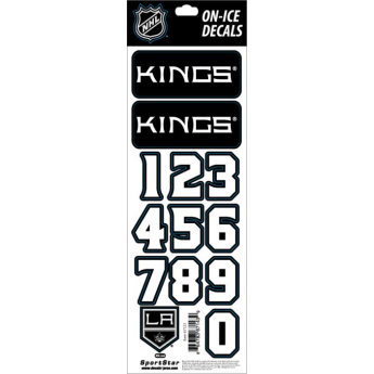 Los Angeles Kings naklejki na kask Decals Black