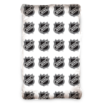 NHL produkty pościel Logo Shield White