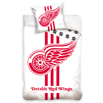 Detroit Red Wings pościel na jedno łóżko TIP White