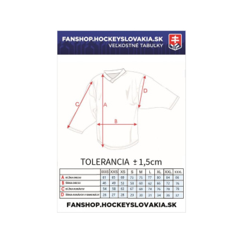 Reprezentacje hokejowe hokejowa koszulka meczowa white Slovakia