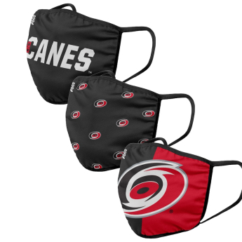 Carolina Hurricanes maseczki Foco set of 3 pieces