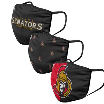 Ottawa Senators maseczki Foco set of 3 pieces