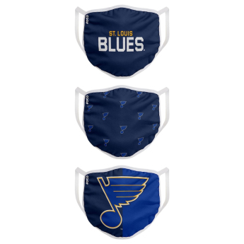 St. Louis Blues maseczki Foco set of 3 pieces