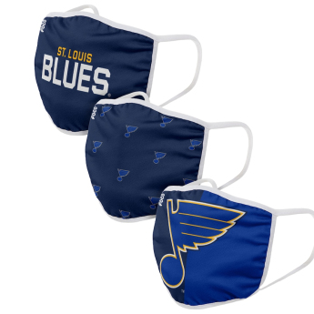 St. Louis Blues maseczki Foco set of 3 pieces