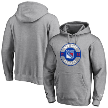 New York Rangers męska bluza z kapturem Iconic Circle Start Graphic