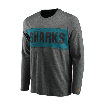 San Jose Sharks męska koszulka z długim rękawem back to basics