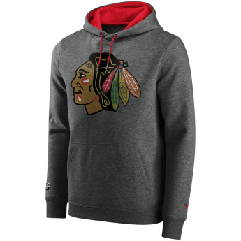 Chicago Blackhawks męska bluza z kapturem Iconic Back To Basics Overhead