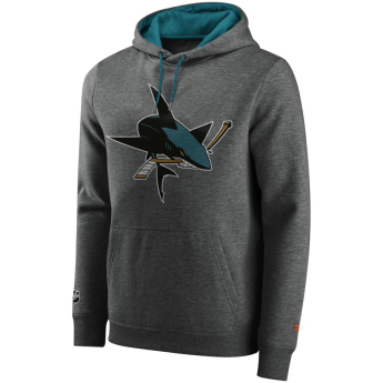 San Jose Sharks męska bluza z kapturem Iconic Back To Basics Overhead