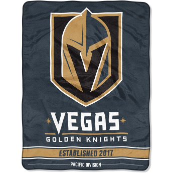 Vegas Golden Knights koc Plush Micro Throw Logo