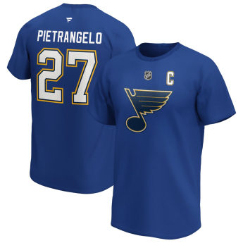 St. Louis Blues koszulka męska Alex Pietrangelo #27 Iconic Name & Number Graphic