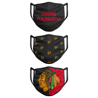 Chicago Blackhawks maseczki Foco set of 3 pieces EU