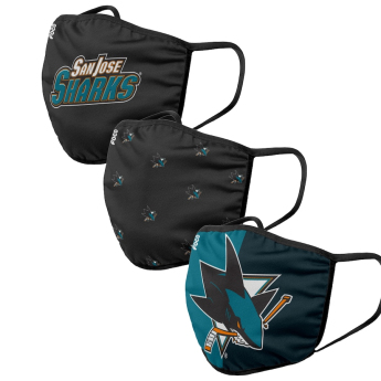 San Jose Sharks maseczki Foco set of 3 pieces EU