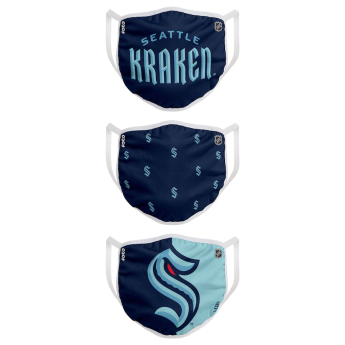 Seattle Kraken maseczki Foco set of 3 pieces EU