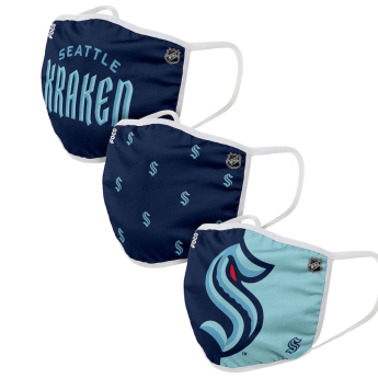 Seattle Kraken maseczki Foco set of 3 pieces EU