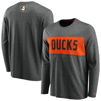 Anaheim Ducks męska koszulka z długim rękawem Iconic Back to Basics Long Sleeve Shirt