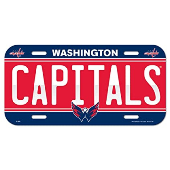 Washington Capitals tablica na ścianę License Plate Banner