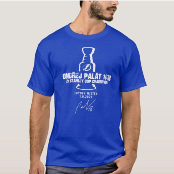 Tampa Bay Lightning koszulka męska Stanley Cup Champion 2021 - blue royal