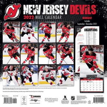 New Jersey Devils kalendarz 2022 wall calendar