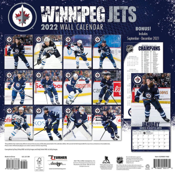 Winnipeg Jets kalendarz 2022 wall calendar