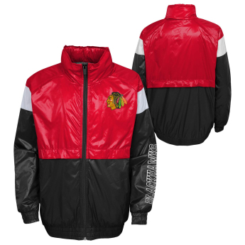 Chicago Blackhawks Dziecięca kurtka goal line stance full-zip windbreaker