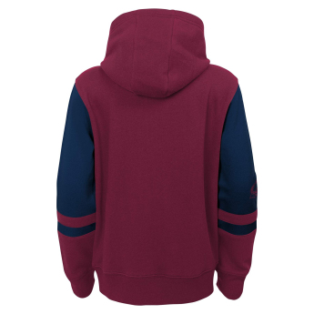 Colorado Avalanche dziecięca bluza z kapturem faceoff colorblocked fleece full-zip