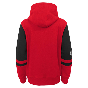 Chicago Blackhawks dziecięca bluza z kapturem faceoff colorblocked fleece full-zip