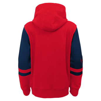 Washington Capitals dziecięca bluza z kapturem faceoff colorblocked fleece full-zip