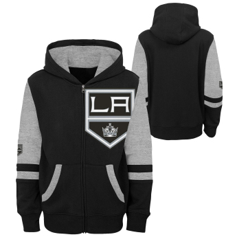 Los Angeles Kings dziecięca bluza z kapturem faceoff colorblocked fleece full-zip