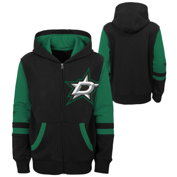 Dallas Stars dziecięca bluza z kapturem faceoff colorblocked fleece full-zip