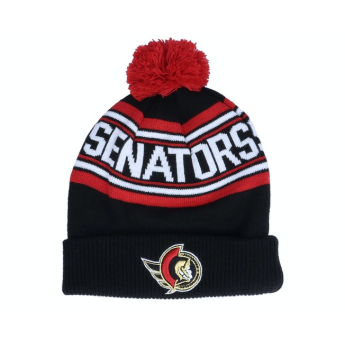 Ottawa Senators czapka zimowa dziecięca wordmark cuffed pom