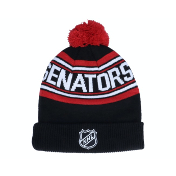 Ottawa Senators czapka zimowa dziecięca wordmark cuffed pom