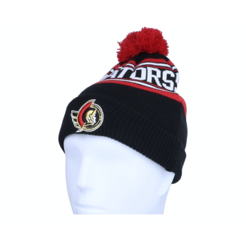 Ottawa Senators czapka zimowa dziecięca wordmark cuffed pom