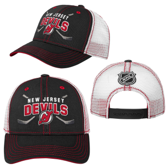 New Jersey Devils dziecięca czapka baseballowa core lockup trucker snapback