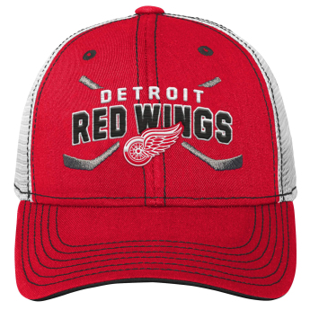 Detroit Red Wings dziecięca czapka baseballowa core lockup trucker snapback